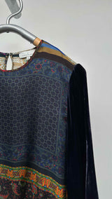 Pierre-Louis Mascia L/S Printed Scarf Silk Top