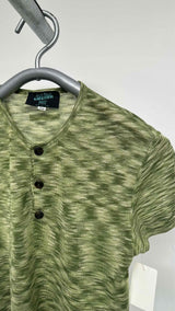 Jean Paul Gaultier S/S Henley-neck Knitted Top
