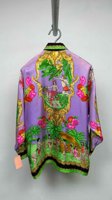 Gianni Versace Baroque Tropical Silk Shirt