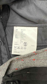 Comme Des Garçons Pin-stripe Herring-bone Corset-attached Jacket