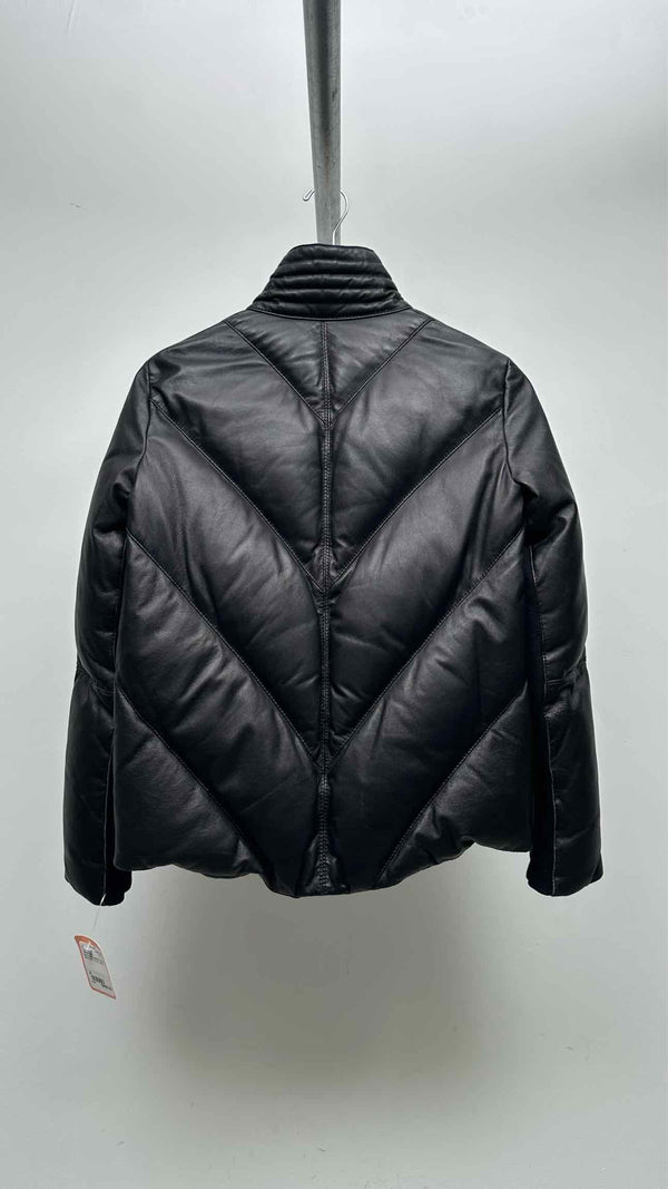 Helmut Lang Leather Down Jacket
