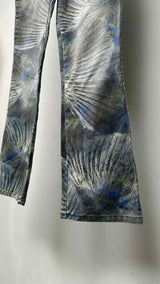 Fendi Feather-printed Flare Jeans