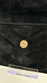 Chanel Suede Quilted Pouch
