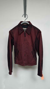 Jean Paul Gaultier Cyberbaba Distinct Trompe-l'oeil Stripe Tracker Jacket