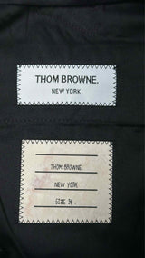 Thom Browne Pleated Back-Buckled High-Waist Wide Pants