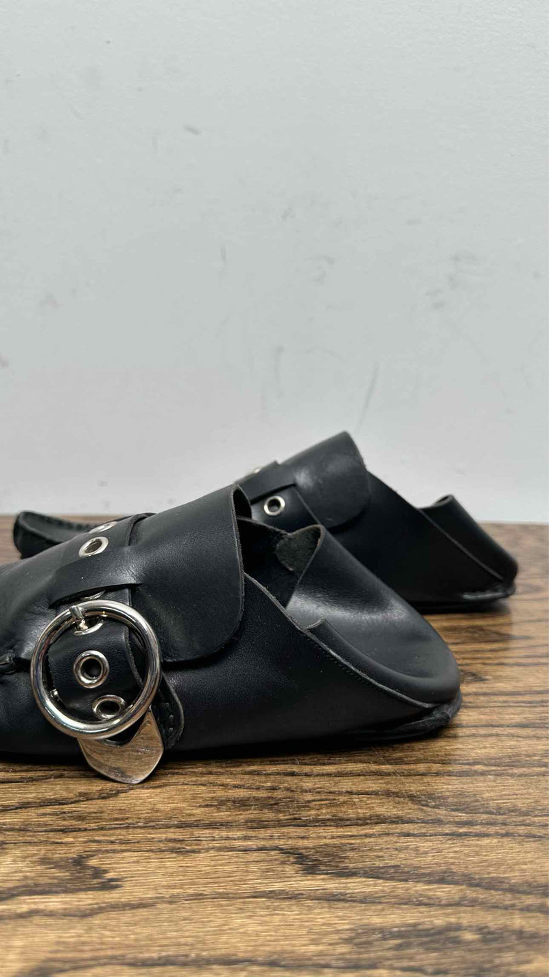 LOEWE Pointy Shearling Moccasins