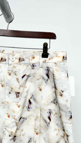 KUON Two-Tuck Printed Wide Trouser-Shorts