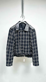 Ernest W. Baker Check Perfecto Biker Jacket