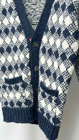 Thom Browne Fair Isle Jacquard Cardigan