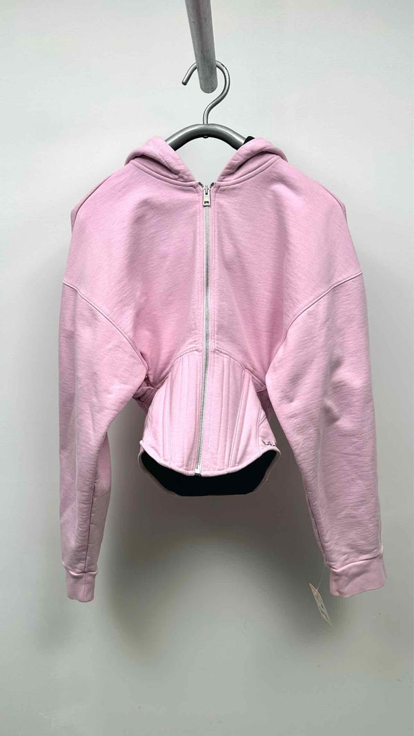 MUGLER Zip-up Corset Hoodie