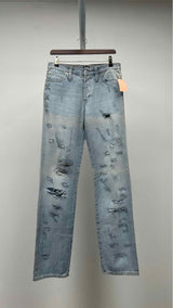 Dolce & Gabbana X DC Comics Distressed Superman Patch Jeans