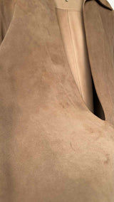 Hermes V-neck Suede Tunic