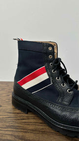 Thom Browne Canvas Hybrid Wingtip Boots