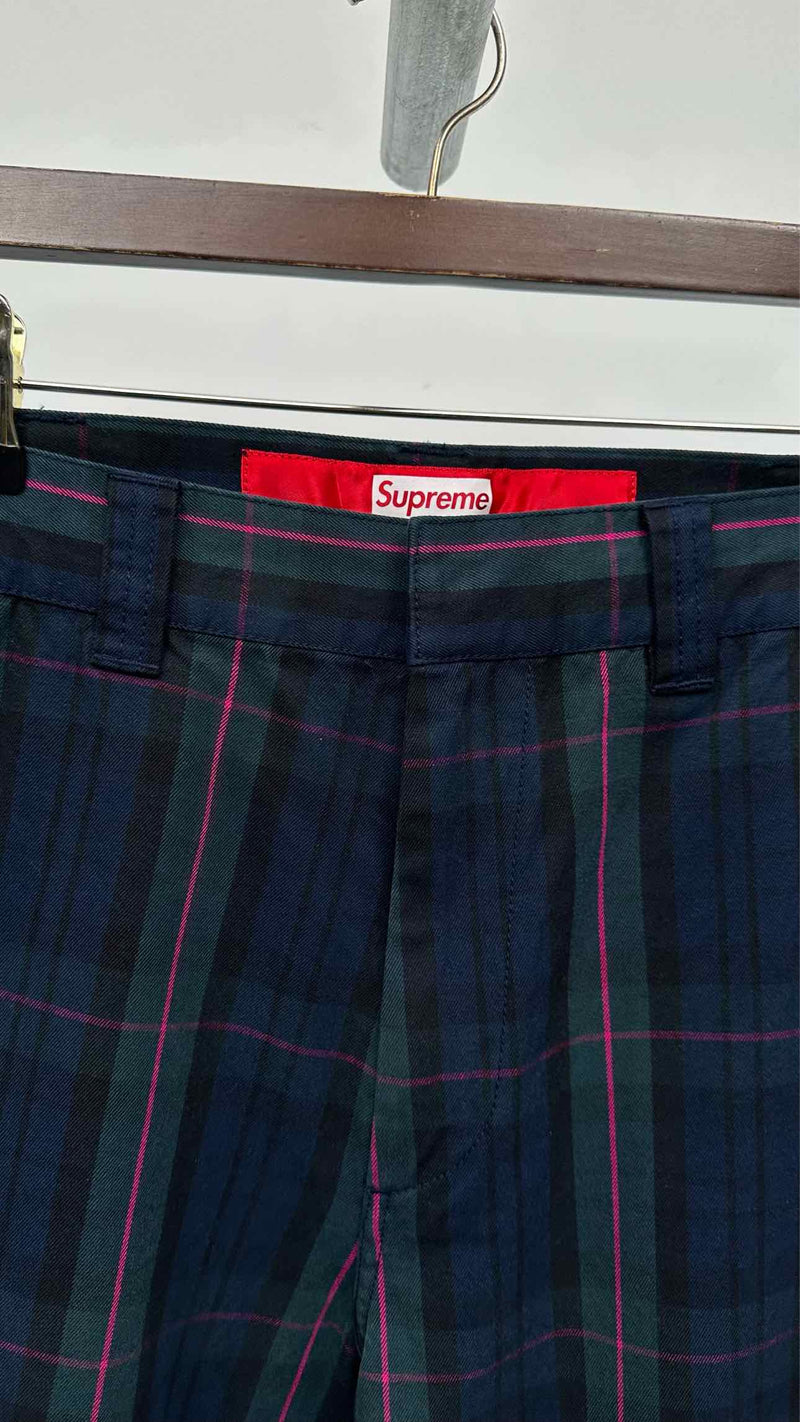 Supreme X Junya Watanabe Plaid Painted Work Pants