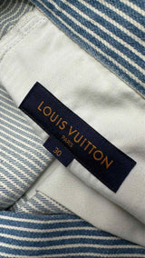 Louis Vuitton Striped Monogram Denim Cargo Pants