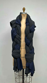 Comme Des Garcons Deconstructed Braided Knit Vest