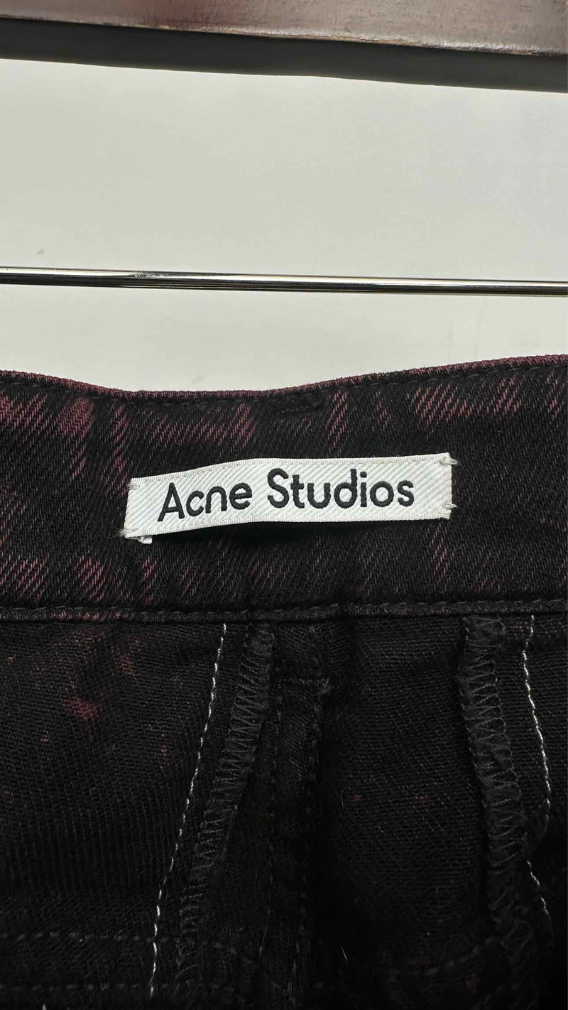Acne Studios Tie-dye Raw end Pin-stripe Jeans