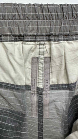 Rick Owens Grid Pattern Drawstring Bermuda Shorts