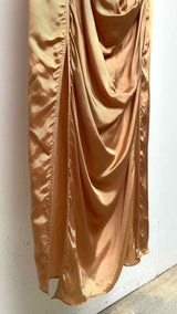 Rick Owens N/S Draped Satin Long Dress