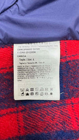 Moncler Zip-up Plaid Wool Shirt Jacket