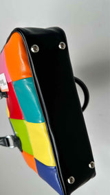 Comme Des Garcons Girl Colorblock Patterned Bag