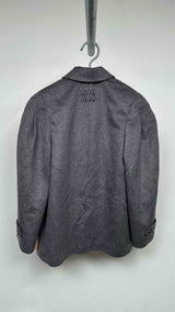 Miu Miu Back Logo Double-breasted Jacket