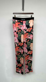 Tom Ford Floral Silk Logo-waist Easy Pants