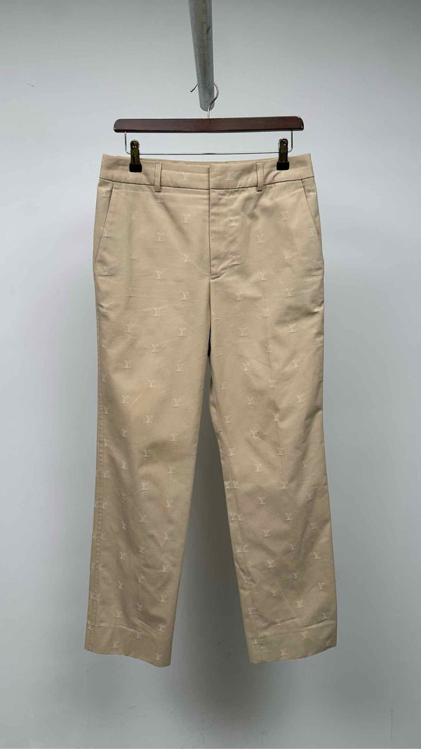 Louis Vuitton Logo Embroidered Pants