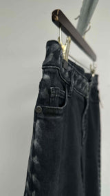 Chanel Slim-fit Chain-print Jeans