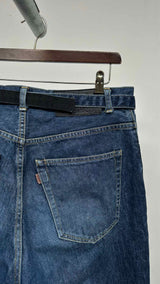 Sacai Zip-detailed Belted Jeans