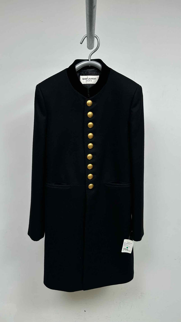 Saint Laurent Metal-button Officer Military Coat