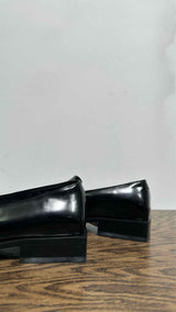 Ferragamo Square-toe Leather Loafers