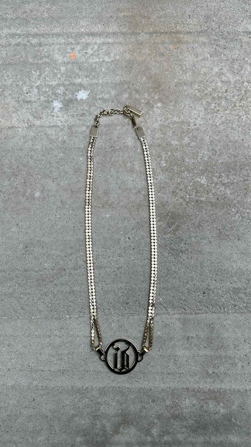 Versace Crystal/Metal Chain Belt