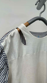 Vivienne Westwood Man Stripe Hybrid Bordage Muslin Shirt