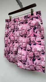 Comme Des Garcons Shirt X Yue Minjun All-over Printed Shorts