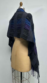 Issey Miyake Men Textured Pleated Fringe Scarf