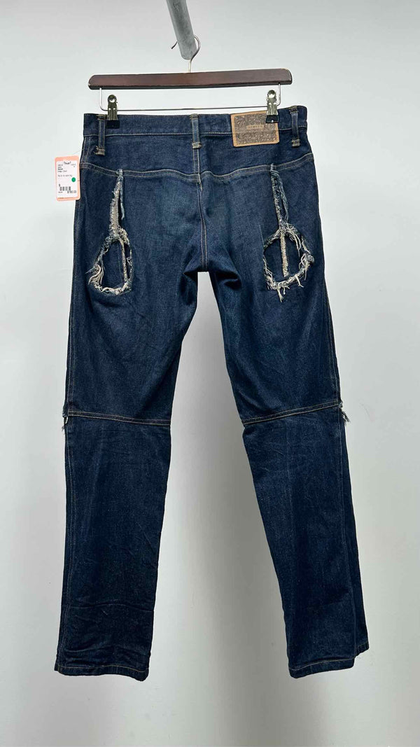 Nemeth Distressed Button-Up Jeans