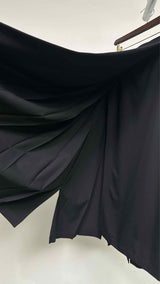 Yohji Yamamoto Collections Asymmetrical-pleated Wrap Long Skirt