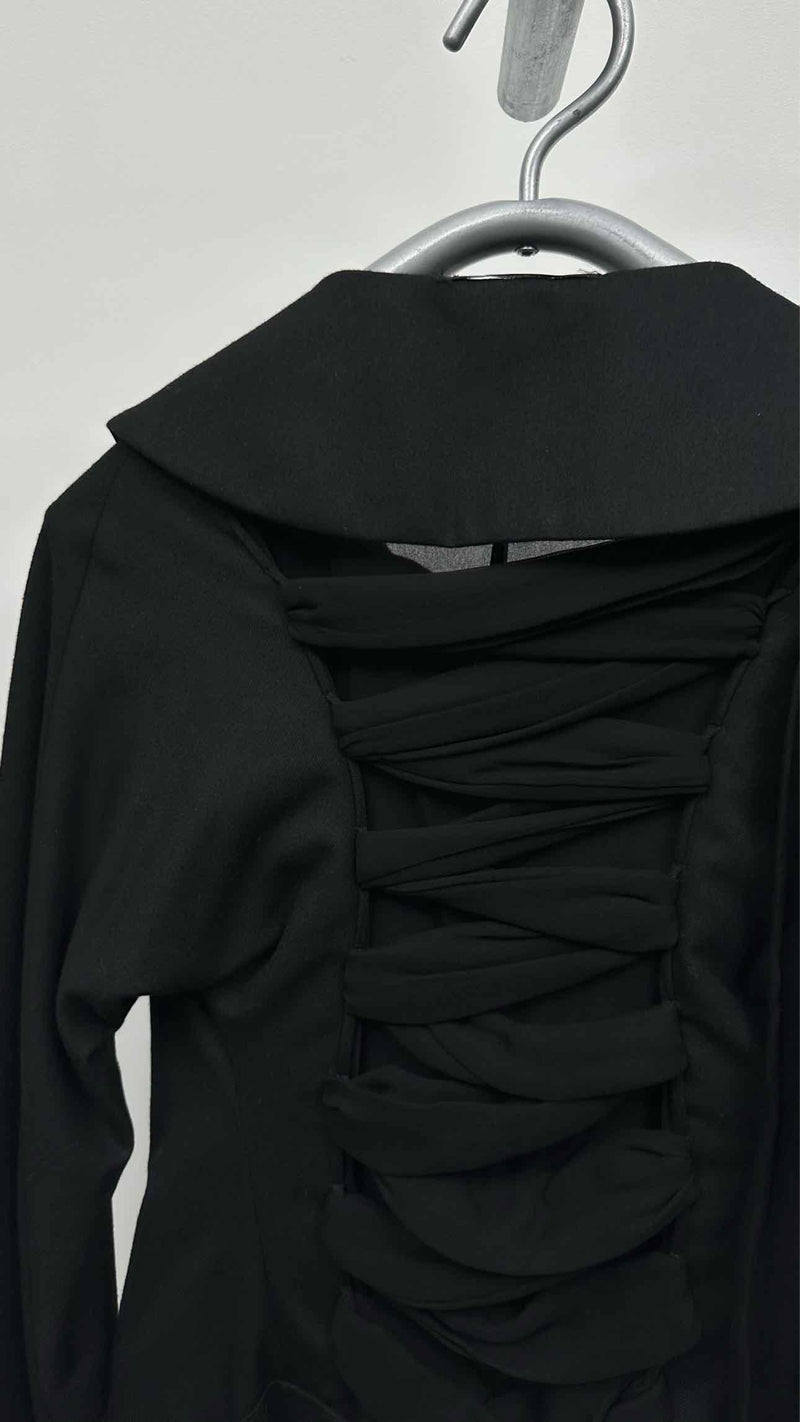 Yohji Yamamoto Back Silk Lace-up Detailed Jacket