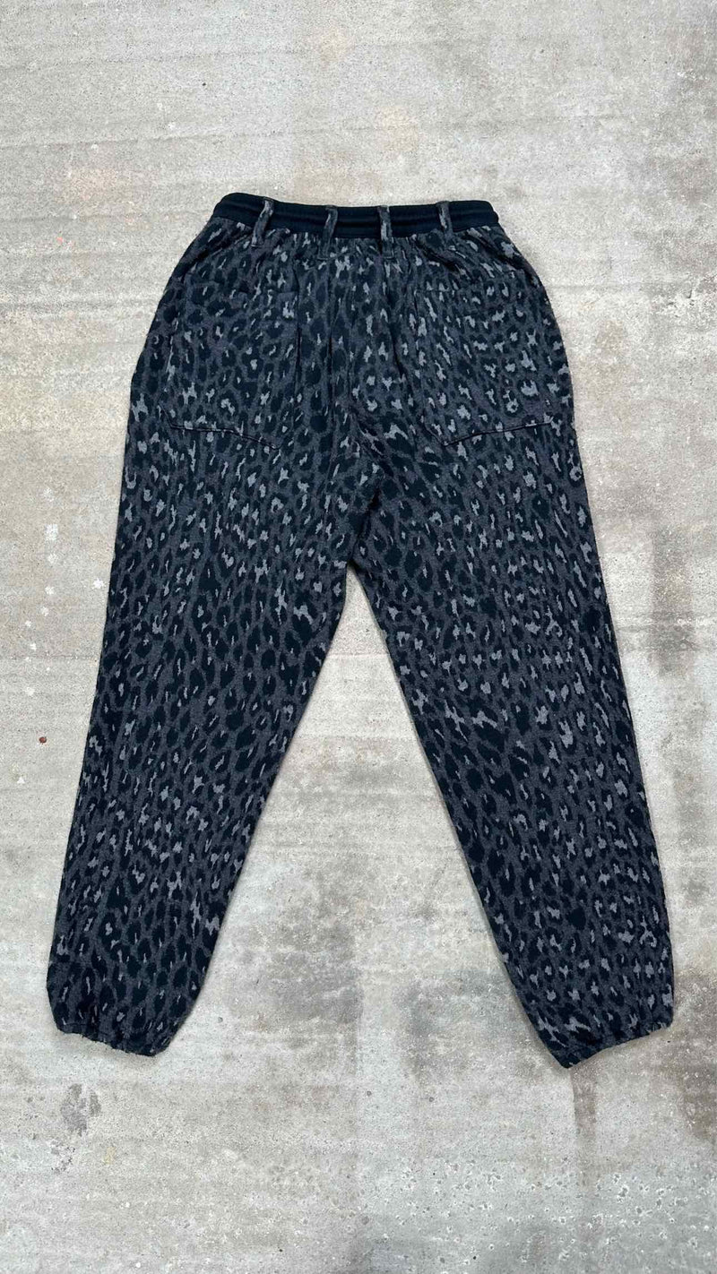 Yohji Yamamoto Pour Homme Leopard Jacquared Knit Sweatpants