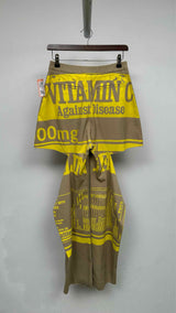 Margiela Cut-out Back-printed Pants