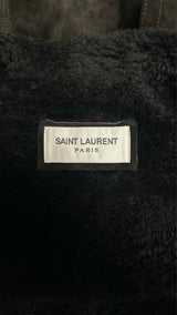 Saint Laurent Double-breasted Shearling Short Coat
