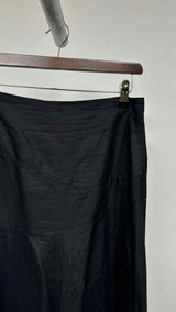 Comme Des Garcons High-Waist Rami Wide Skirt
