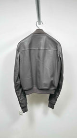 Rick Owens Leather Bomber Jacket