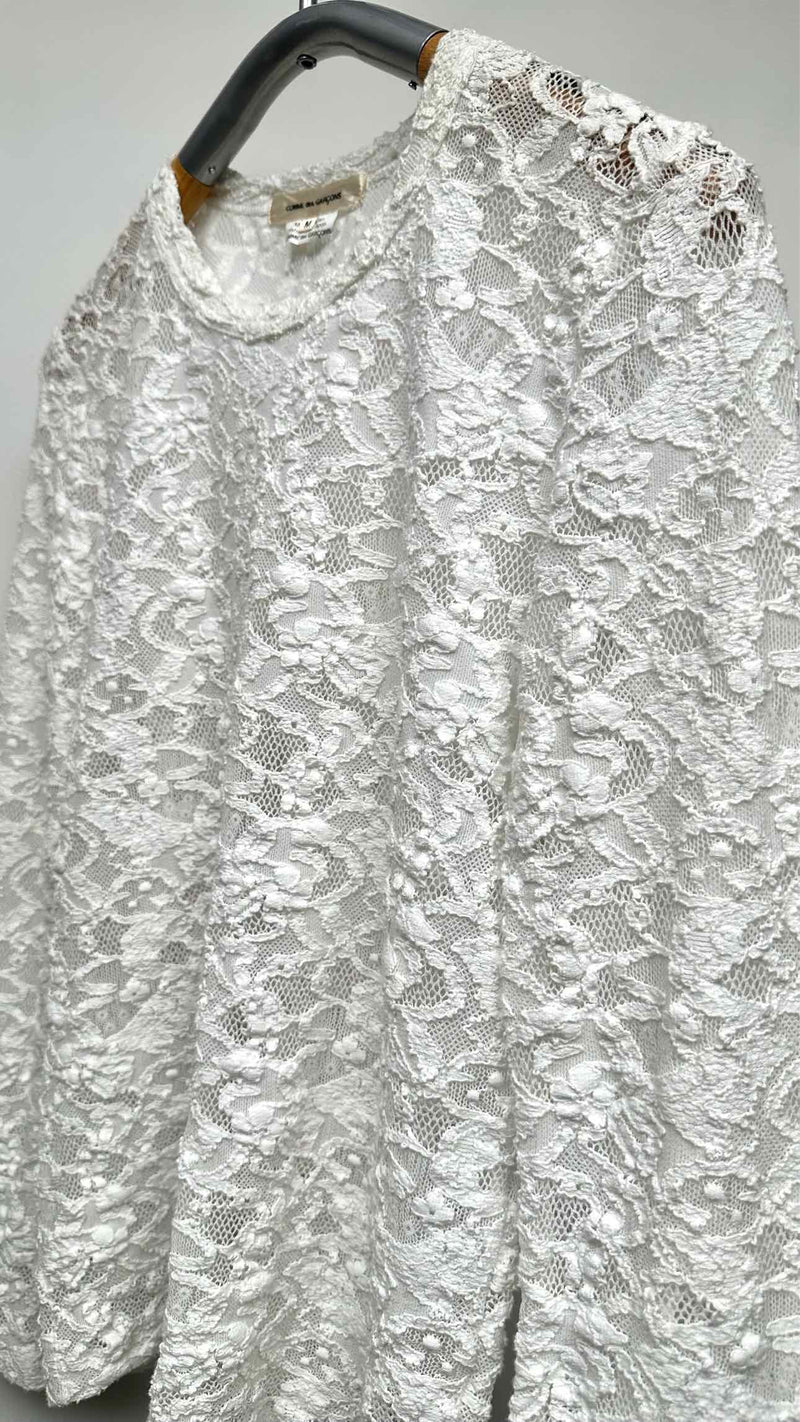 Comme Des Garçons L/S Lace Top
