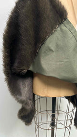 Comme Des Garcons N/S Mesh Top Fur-line Hybrid Dress