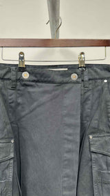 Dion Lee Pleated Cargo Denim Mini Skirt