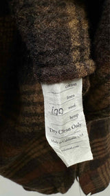 Evan Kinori Plaid Flannel Wool Shirt