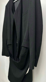 Comme Des Garcons Homme Plus Asymmetrical No-Collar Deformed Coat