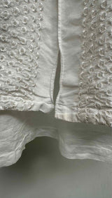 Comme Des Garcons Shirt S/S Eyelet Embroidered Shirt